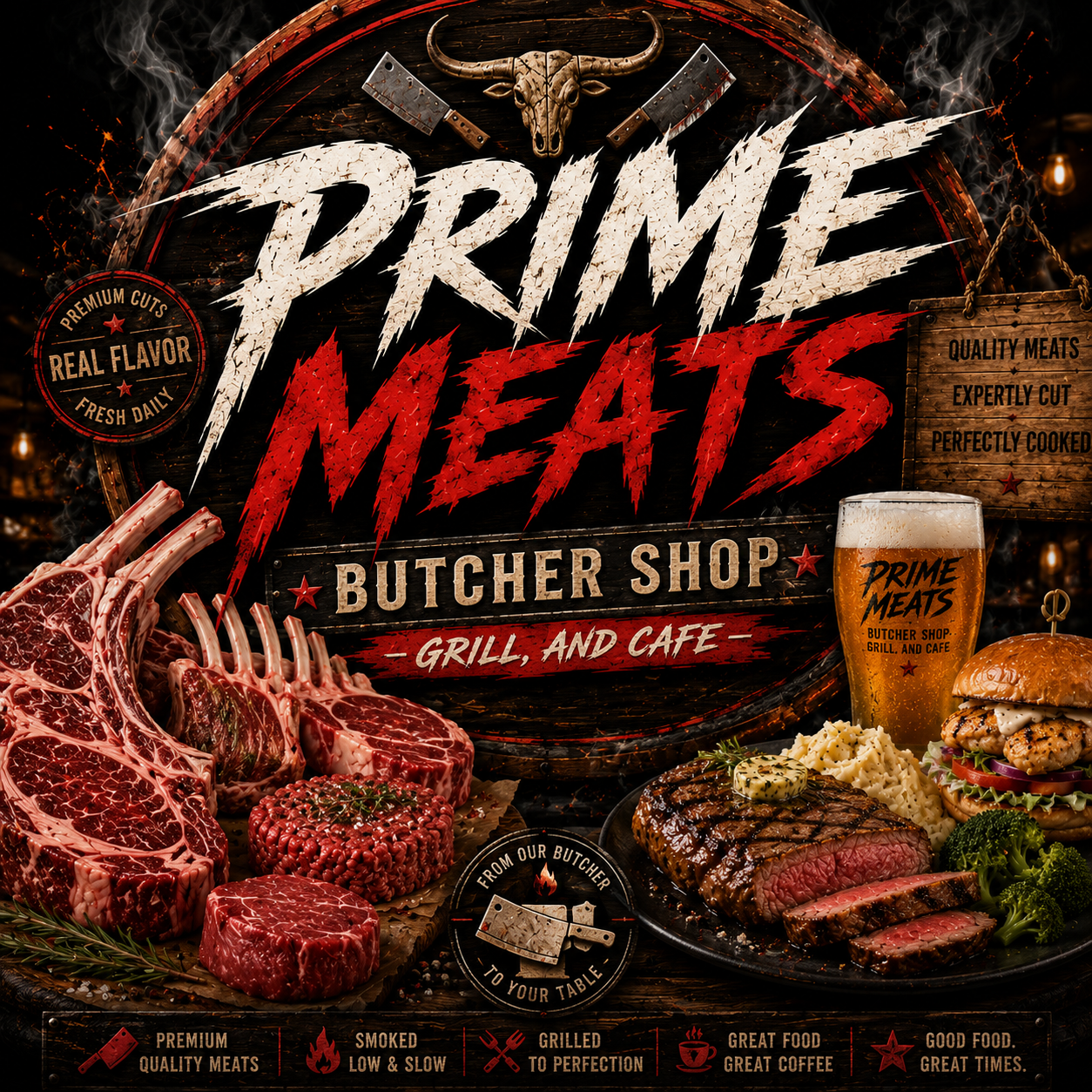 Prime Meats Butcher Shop, Grill & Cafe